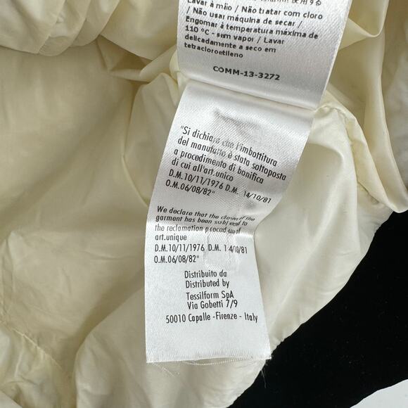 Patrizia Pepe Velvet Padded Quilted Puffer Jacket Black Size 42 = US 6 - Picture 11 of 11